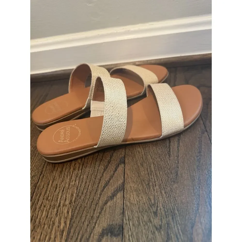 Andre Assous Women's Galia Sandal Natural Women's Sz 9 NEW - Picture 14 of 14